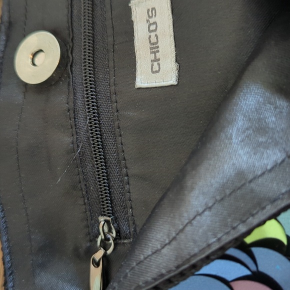 Chico's Illusion Beaded Multi Dark Sequin Wristlet - Picture 11 of 14